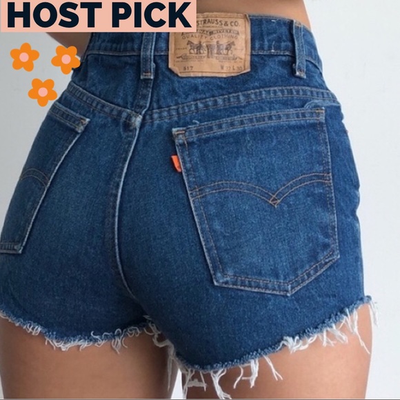Levi's Pants - Vintage Levi’s Orange Tab 517 USA 🇺🇸 High Waist Cutoff Jean Shorts